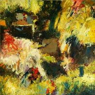 Ölbild von Karsten Mittag mit dem Titel: Garten VI
